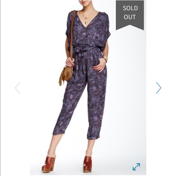 Free People Pants - [FREE PEOPLE] PRINTED JUMPSUIT